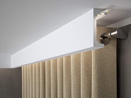 Mardom Decor | QL046T | Deckenleiste | Zierleiste | Eckleiste | Vorhangprofil | LED tauglich | 1 Profilleiste | 200 x 12,0 x 5,0 cm Mardom Decor | QL046T | Deckenleiste | Zierleiste | Eckleiste | Vorhangprofil | LED tauglich | 1 Profilleiste | 200 x 12,0 x 5,0 cm von Mardom Decor