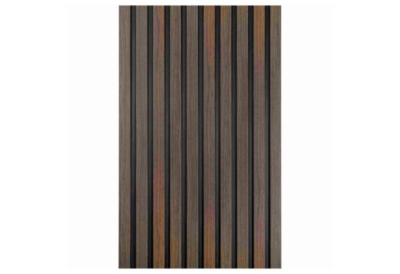 Mardom 3D Wandpaneel Medio Akustikpaneel L0204T Polyforce 121 x 12 x 2000 mm Eiche dunkel von Mardom