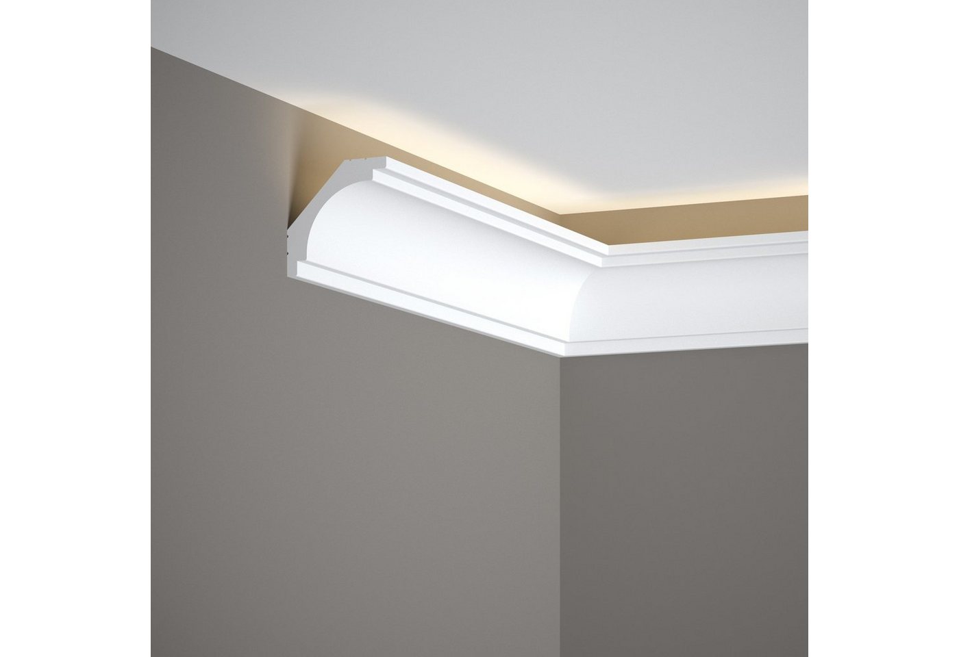 Mardom Deckenleiste MD145 Polyforce 60 x 60 x 2000 mm Weiß Stuckleiste Lichtleiste, Kleben, Polystyrol Mardom Deckenleiste MD145 Polyforce 60 x 60 x 2000 mm Weiß Stuckleiste Lichtleiste, Kleben, Polystyrol von Mardom