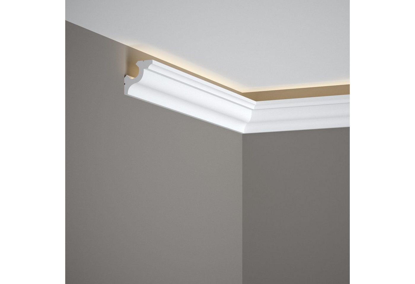 Mardom Deckenleiste MD172 Polyforce 40 x 40 x 2000 mm Weiß Stuckleiste Lichtleiste, Kleben, Polystyrol Mardom Deckenleiste MD172 Polyforce 40 x 40 x 2000 mm Weiß Stuckleiste Lichtleiste, Kleben, Polystyrol von Mardom