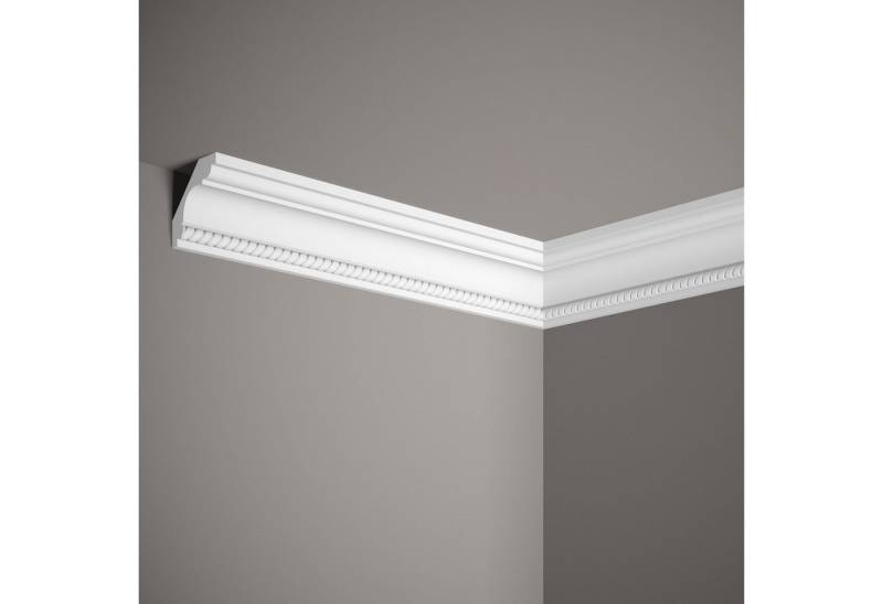 Mardom Deckenleiste MDA005 Profoam 58 x 58 x 2000 mm Weiß Stuckleiste, Kleben, Polyurethan von Mardom
