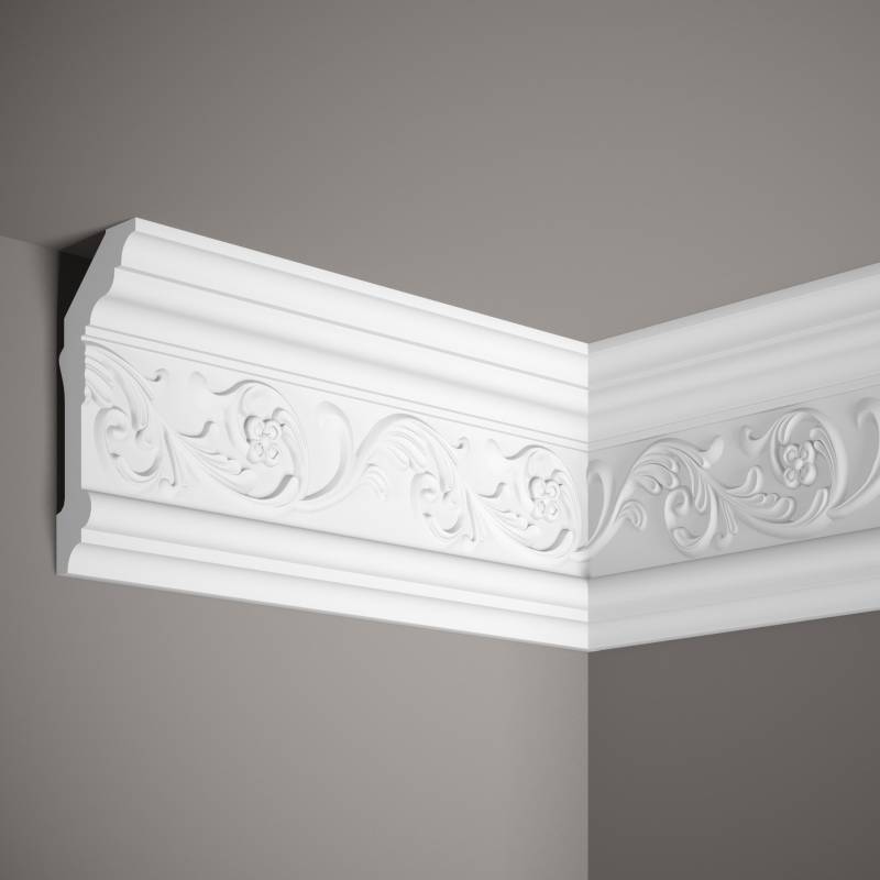 Mardom Deckenleiste MDA072 Profoam 64 x 148 x 2000 mm Weiß Stuckleiste Ornament von Mardom