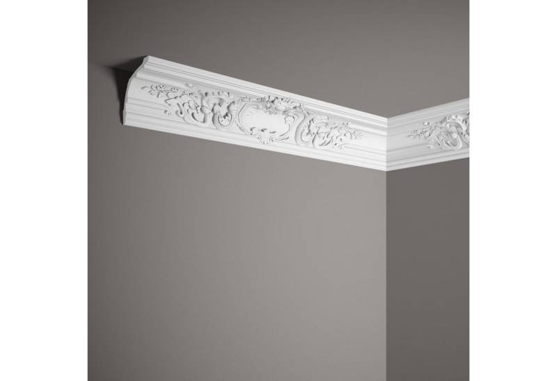 Mardom Deckenleiste MDA109 Profoam 178 x 170 x 2000 mm Weiß Stuckleiste Ornament, Kleben, Polyurethan von Mardom