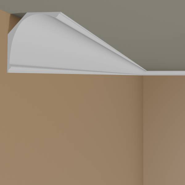Mardom Deckenleiste MDB103 Profoam 140 x 180 x 2000 mm Weiß Stuckleiste von Mardom