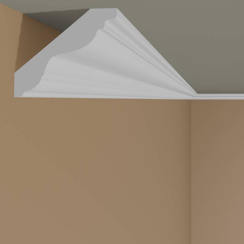 Mardom Deckenleiste MDB147 Profoam 55 x 50 x 2000 mm Weiß Stuckleiste Modern von Mardom