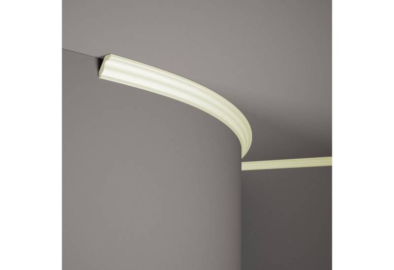 Mardom Deckenleiste flexible MDB135F Profoam 35 x 28 x 2000 mm Weiß Stuckleiste biegsam, Kleben, Polyurethan von Mardom