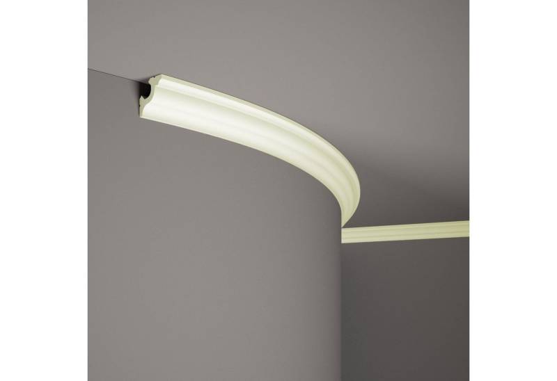 Mardom Deckenleiste flexible MDB172F Profoam 40 x 40 x 2000 mm Weiß Stuckleiste biegsam, Kleben, Polyurethan von Mardom