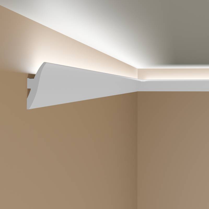 Mardom | LED Lichtleiste "QL009" | 12 x 47 x 2000 mm | Weiß | Deckenleiste | Stuckleiste | Modern Mardom | LED Lichtleiste "QL009" | 12 x 47 x 2000 mm | Weiß | Deckenleiste | Stuckleiste | Modern von Mardom