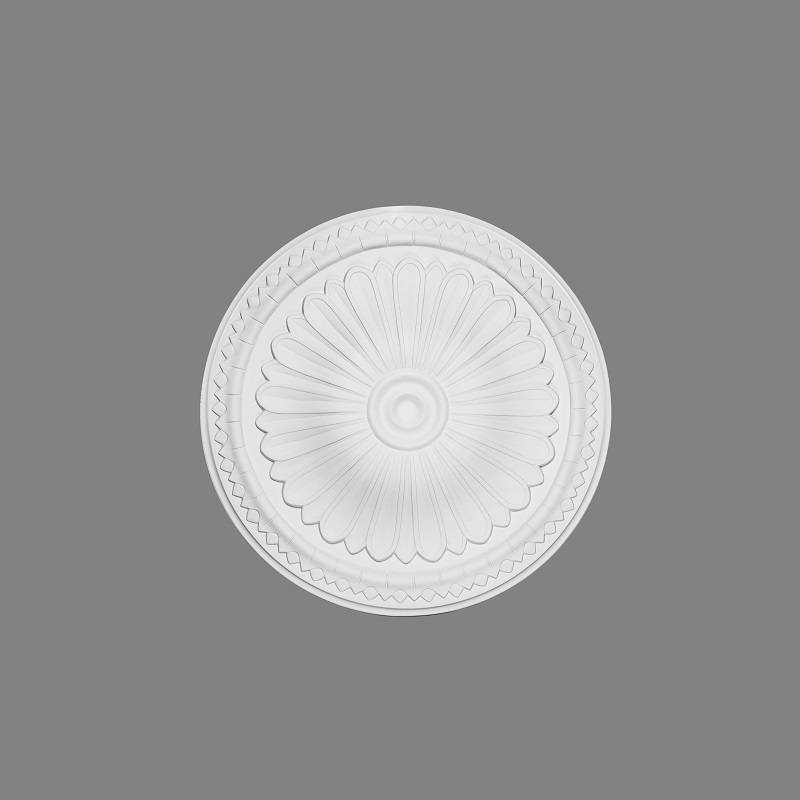Mardom Rosette / Deckenkuppel B3029 Profoam 380 x 45 x 380 mm Weiß Stuckrosette Deckenrosette Rund von Mardom