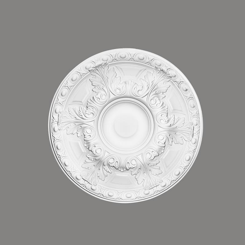Mardom Rosette / Deckenkuppel B3047 Profoam 596 x 70 x 596 mm Weiß Stuckrosette Deckenrosette Rund von Mardom