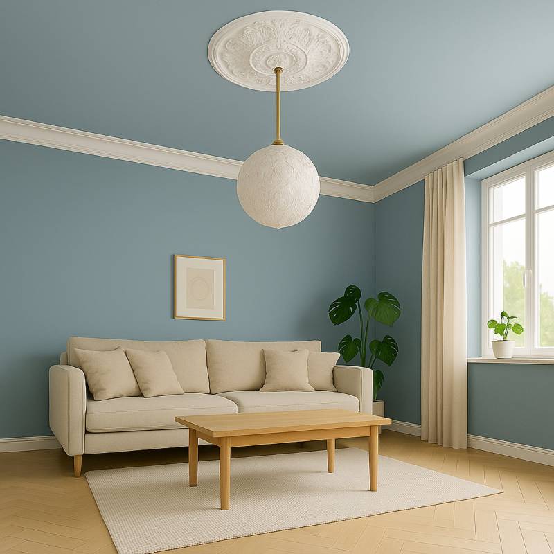 Mardom Rosette / Deckenkuppel B3077 Profoam 752 x 40 x 752 mm Weiß Stuckrosette Deckenrosette Rund Mardom Rosette / Deckenkuppel B3077 Profoam 752 x 40 x 752 mm Weiß Stuckrosette Deckenrosette Rund von Mardom