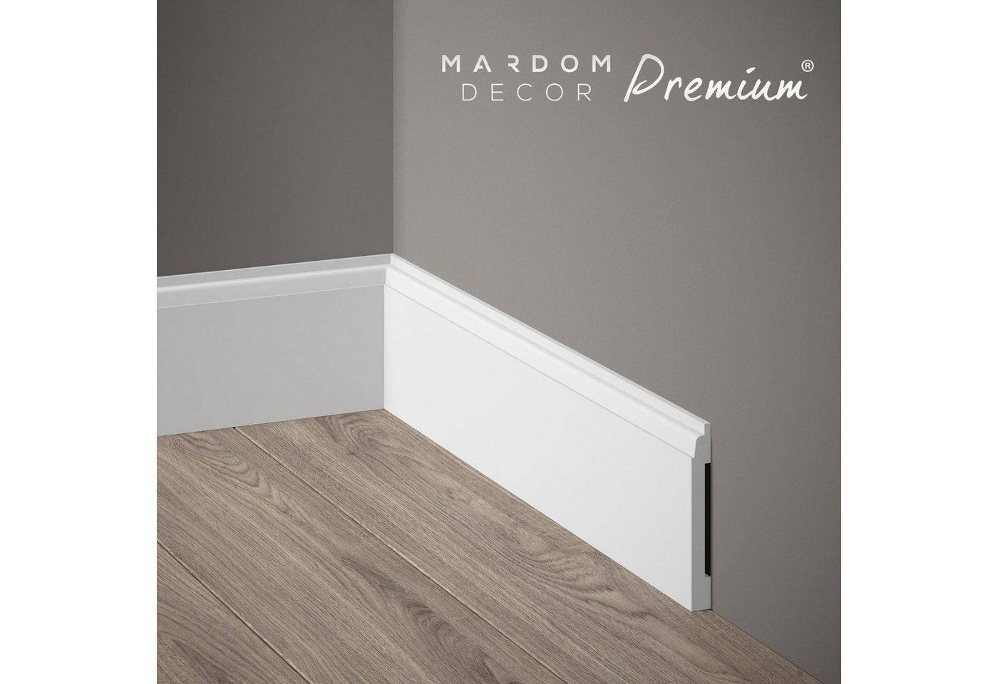 Mardom Sockelleiste MD258P Polyforce 10 x 81 x 2000 mm Weiß Fußleiste Premium lackiert Mardom Sockelleiste MD258P Polyforce 10 x 81 x 2000 mm Weiß Fußleiste Premium lackiert von Mardom