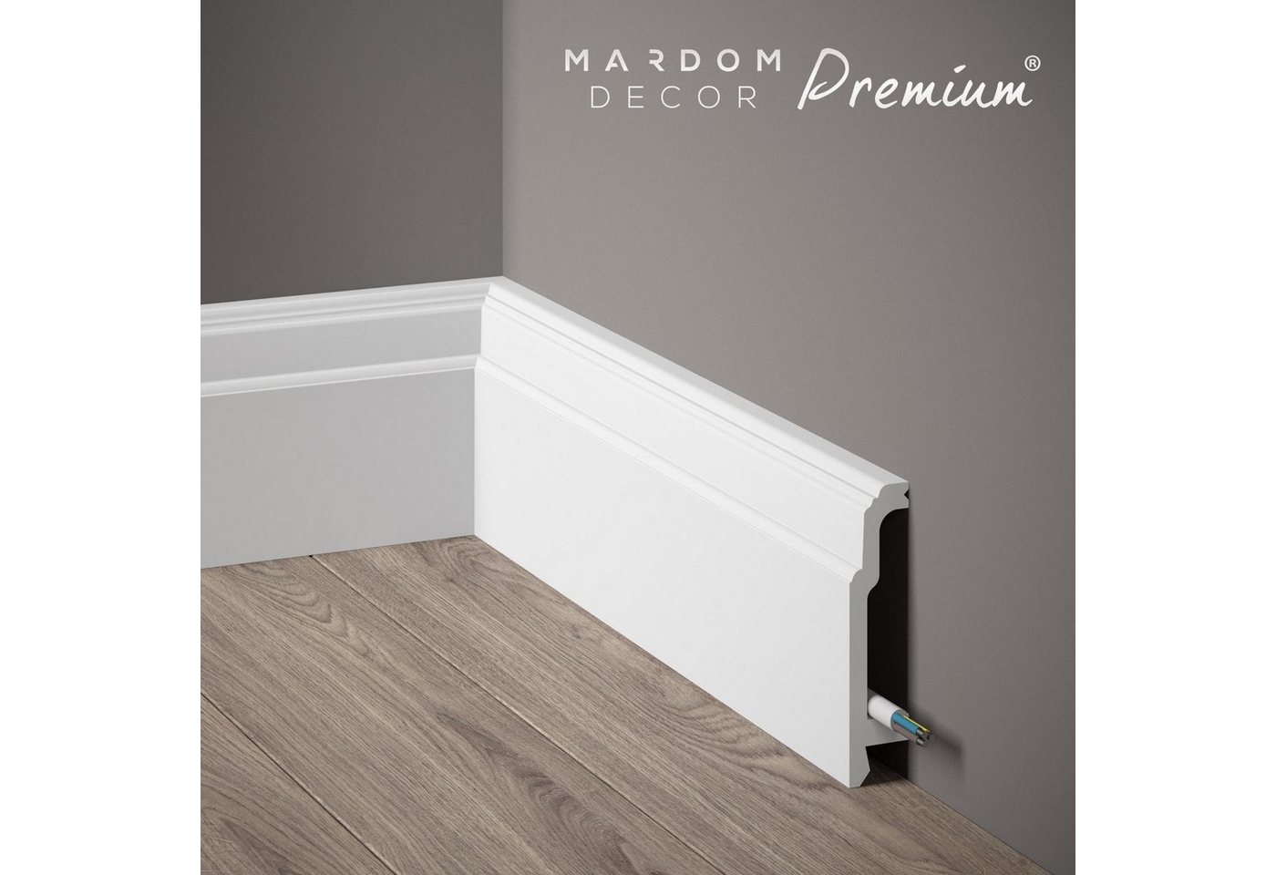 Mardom Sockelleiste MD363P Polyforce 23 x 106 x 2000 mm Weiß Premium Satin lackiert Mardom Sockelleiste MD363P Polyforce 23 x 106 x 2000 mm Weiß Premium Satin lackiert von Mardom