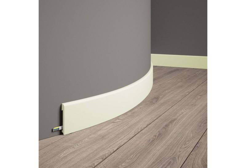 Mardom Sockelleiste flexible MD234F Profoam 14 x 78 x 2000 mm Weiß Fußleiste biegsam von Mardom