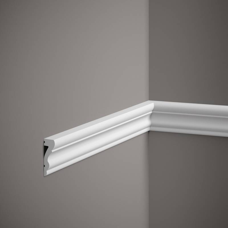 Mardom Wandleiste MD314 Polyforce 17 x 52 x 2000 mm Weiß Zierleiste Modern von Mardom
