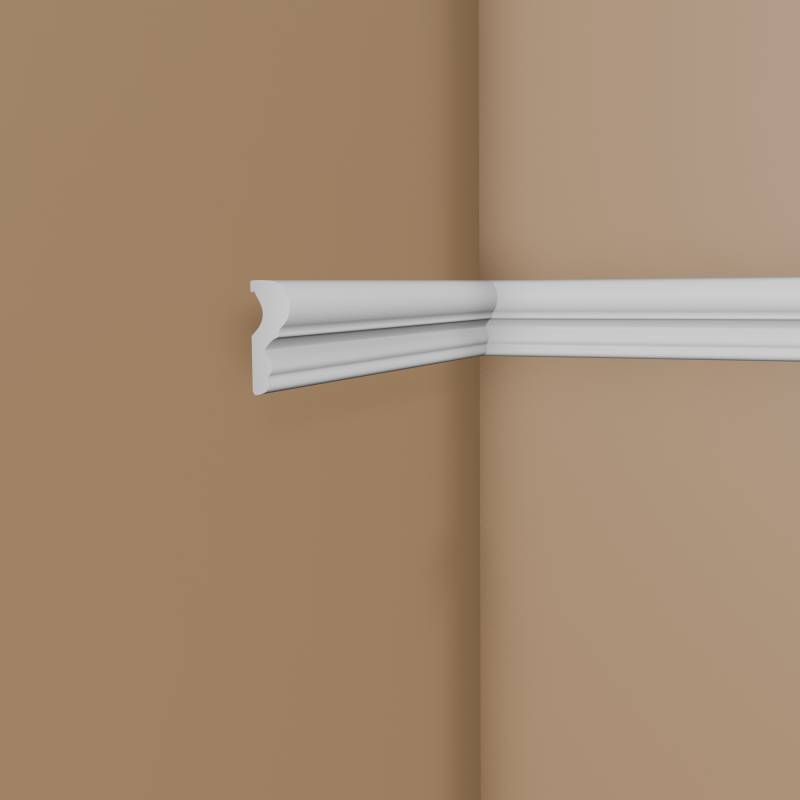 Mardom Wandleiste MD325 Polyforce 15 x 41 x 2000 mm Weiß für Wandspiegel Wandkassette von Mardom