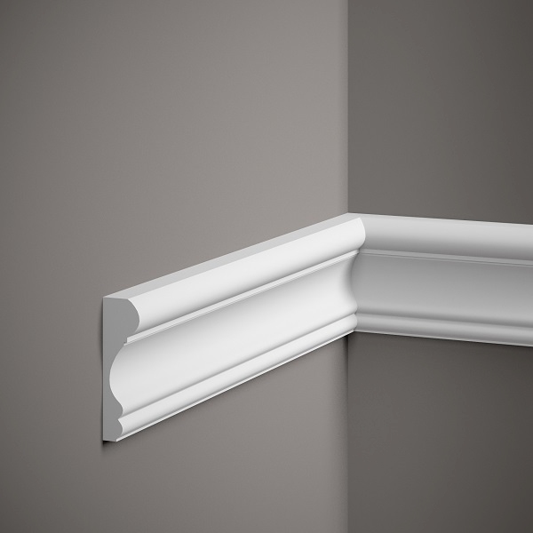 Mardom Wandleiste MDD311 Profoam 25 x 85 x 2000 mm Weiß Zierleiste Dekorleiste von Mardom