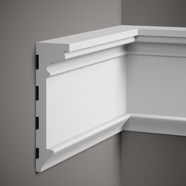 Mardom Wandleiste MDD315 Profoam 66 x 220 x 2000 mm Weiß Zierleiste Dekorleiste von Mardom