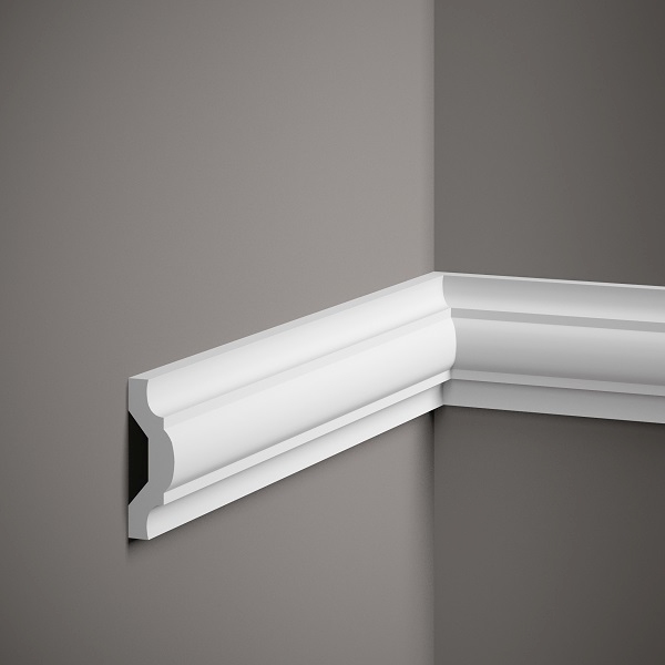 Mardom Wandleiste MDD351 Profoam 25 x 76 x 2000 mm Weiß Zierleiste Stuckleiste von Mardom