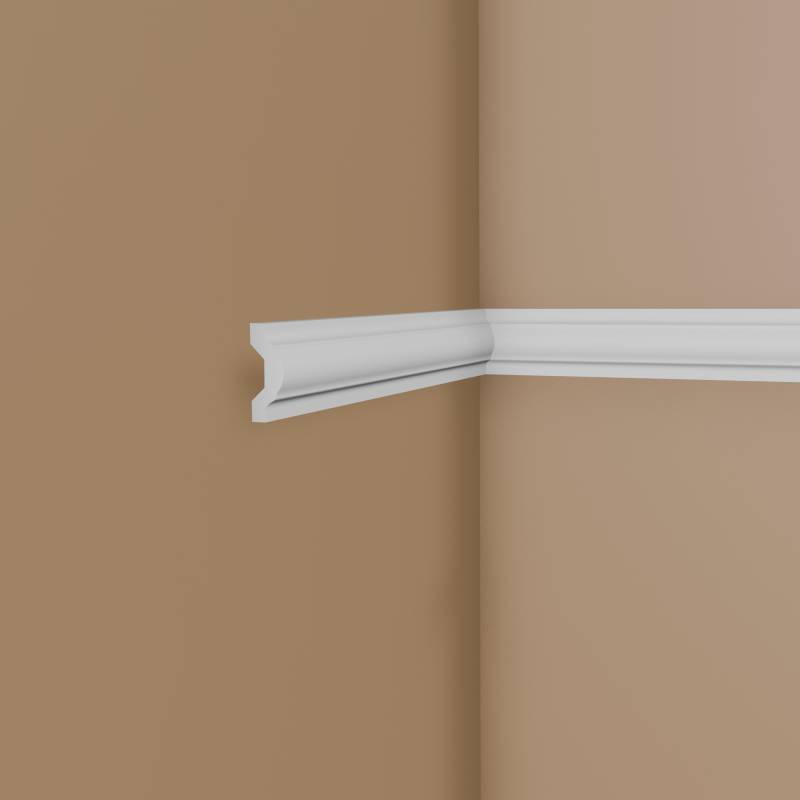 Mardom Wandleiste MDD351 Profoam 25 x 76 x 2000 mm Weiß Zierleiste Stuckleiste von Mardom