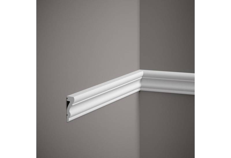 Mardom Zierleiste Wandleiste MD314 Polyforce 17 x 52 x 2000 mm Weiß Deckenleiste Modern, Kleben, Polystyrol von Mardom
