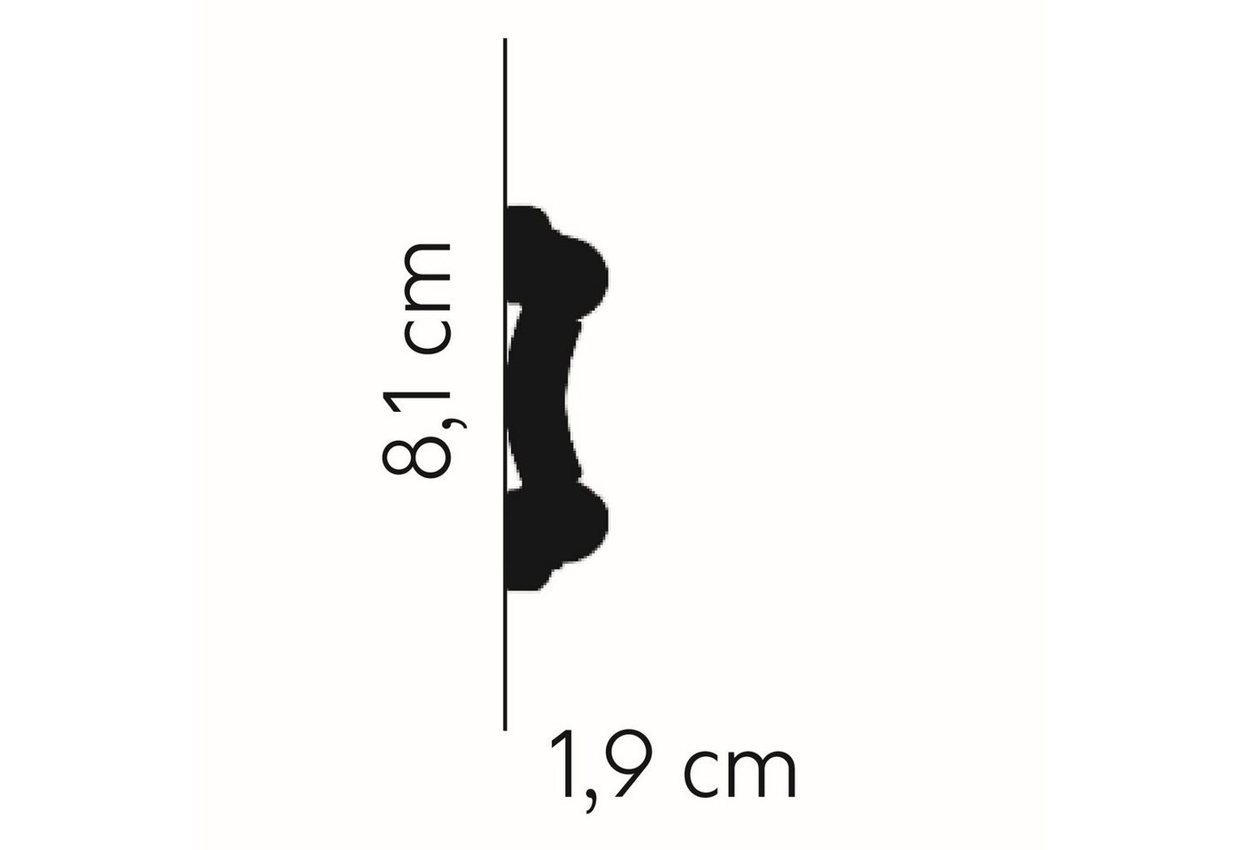 Mardom Zierleiste Wandleiste MDD339 Profoam 19 x 81 x 2000 mm Weiß Deckenleiste Modern, Kleben, Polyurethan Mardom Zierleiste Wandleiste MDD339 Profoam 19 x 81 x 2000 mm Weiß Deckenleiste Modern, Kleben, Polyurethan von Mardom