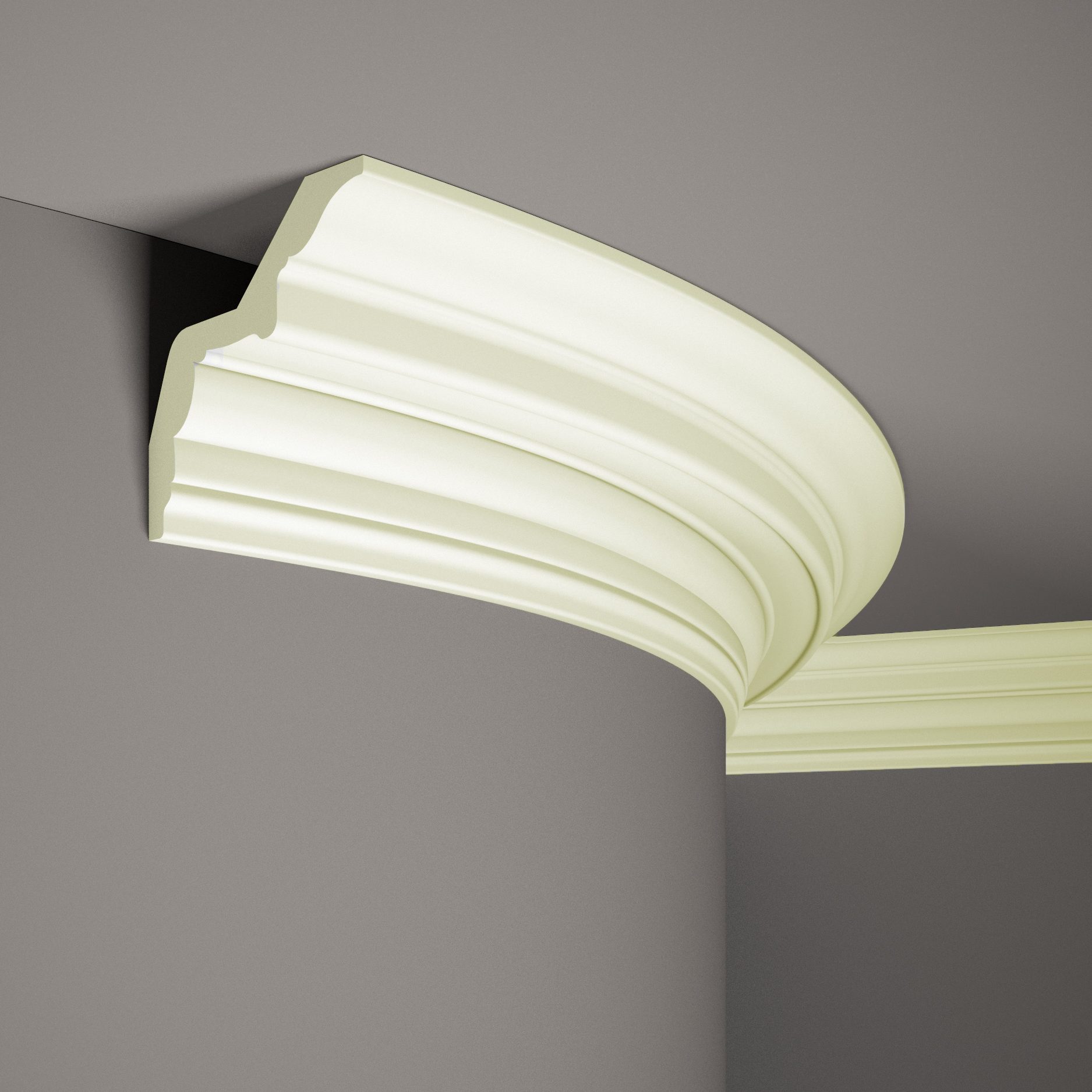 Mardom flexible Deckenleiste MDB169F Profoam 126 x 124 x 2000 mm Weiß Stuckleiste biegsam Mardom flexible Deckenleiste MDB169F Profoam 126 x 124 x 2000 mm Weiß Stuckleiste biegsam von Mardom