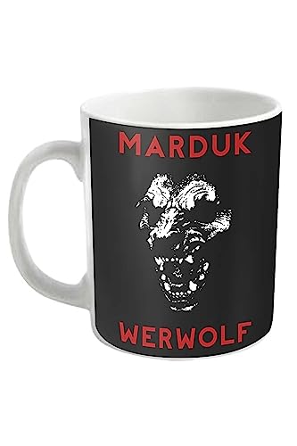 Marduk Kaffeetasse Werwolf Band Logo Nue offiziell Weiß Boxed One Size von Marduk