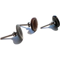 Möbelgriff Möbelknopf Möbelknauf Türknopf Schubladengriff Leder 3, 5 cm Schwarz Grau Möbelgriff Möbelknopf Möbelknauf Türknopf Schubladengriff Leder 3, 5 cm Schwarz Grau von MareLigneum