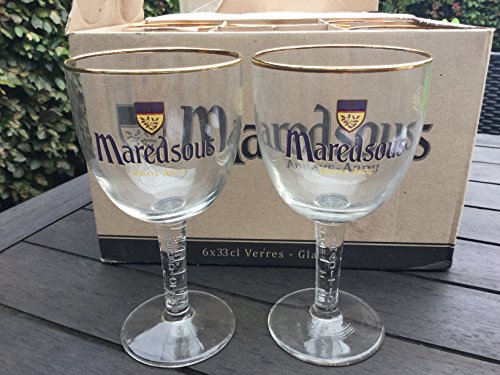 Maredsous Belgium Beer Glasses (Set of 2) von Maredsous