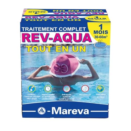Komplettset Rev-Aqua zur monatlichen Behandlung je nach Inhalt des Pools Komplettset Rev-Aqua zur monatlichen Behandlung je nach Inhalt des Pools von Mareva