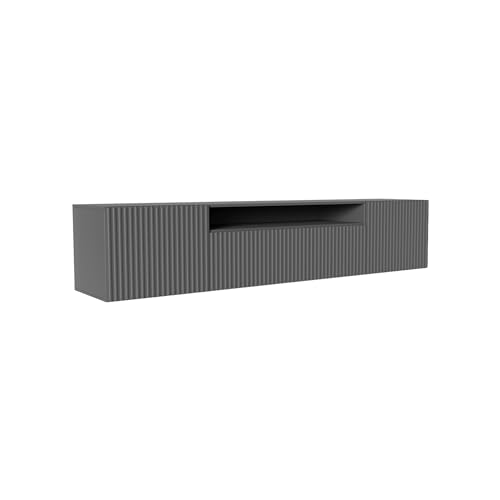 Margaret Hadas24 TV-Schrank Neo, Wohnwand, Lowboard, TV Ständer, Wohnwand, Wohnzimmer, TV Board, Wohnzimmer Möbel, Fernseher, Highboard, Fernsehschrank, TV lowboard, 200 cm, 3-türig, Graphit, grau Margaret Hadas24 TV-Schrank Neo, Wohnwand, Lowboard, TV Ständer, Wohnwand, Wohnzimmer, TV Board, Wohnzimmer Möbel, Fernseher, Highboard, Fernsehschrank, TV lowboard, 200 cm, 3-türig, Graphit, grau von Margaret Hadas24