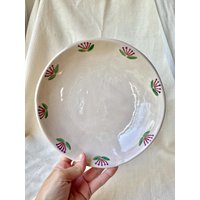 Handgefertigter Keramikteller - Original Handgefertigter Teller Großer Einzigartiger Tiefer von MargauxDubracPoterie
