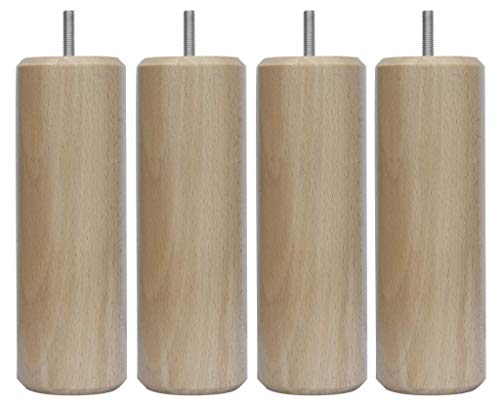Margot 3700527817927 Chamäleon Zylinder Fußteil, Holz, naturlackiert, Höhe 30 cm, 4 Stück Margot 3700527817927 Chamäleon Zylinder Fußteil, Holz, naturlackiert, Höhe 30 cm, 4 Stück von Margot