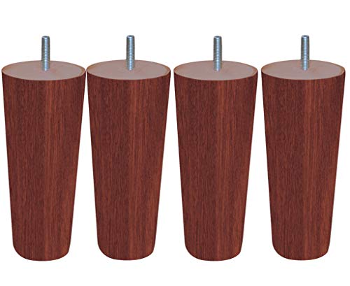 Margot – Cottage konisch 4 Stück Füße für Lattenrost Holz 7,5 x 7,5 x 20 cm, Holz, Mahagoni, 7,5 x 7,5 x 20 cm Margot – Cottage konisch 4 Stück Füße für Lattenrost Holz 7,5 x 7,5 x 20 cm, Holz, Mahagoni, 7,5 x 7,5 x 20 cm von Margot