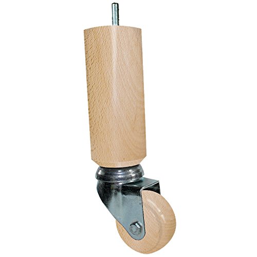 Margot Mobilität Praticonfort ohne Bremse, 4 Stück, Holz, Natur lackiert, 5,5 x 5,5 x 17.00 cm Margot Mobilität Praticonfort ohne Bremse, 4 Stück, Holz, Natur lackiert, 5,5 x 5,5 x 17.00 cm von Margot