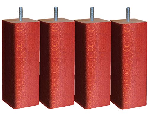 Margot 3700527828893 Lattenrostfüße, quadratisch, Farbton Kirschbaum, Höhe 15 cm, 4 Stück Margot 3700527828893 Lattenrostfüße, quadratisch, Farbton Kirschbaum, Höhe 15 cm, 4 Stück von Margot