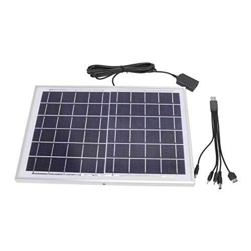 10W 6V Solarpanel Polykristallines, Schalter und Steckdosen Solarplatten Silikon-Solarpanel-Ladegerät für Handys Campingleuchten von Marhynchus