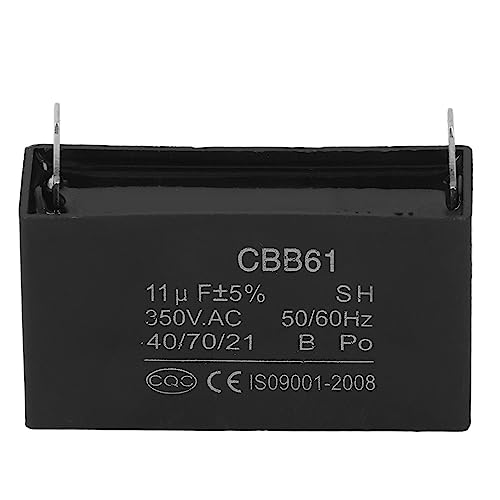 11μF Benzin Generator Kondensator,Elektronisches Bauteil Kapazität Elektronisches Bauteil Kapazität CBB61 ABS Klimaanlage Motorkondensator Motorlauf Zubehörteil für Kühlschrank 350V von Marhynchus