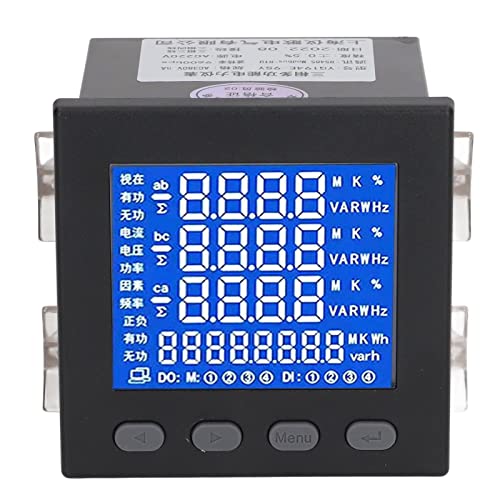 3-Phasen-StromzäHler LCD Multifunktionaler Stromverbrauchsmonitor Flammhemmendes GehäUse EnergiezäHler Schwarz AC220V 3-Phasen-StromzäHler LCD Multifunktionaler Stromverbrauchsmonitor Flammhemmendes GehäUse EnergiezäHler Schwarz AC220V von Marhynchus