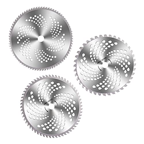 3-teiliges Rasenmäher-Sägeblatt aus Legiertem Stahl, Freischneider, Sägeblatt, 40 60 80 Zähne, Rasentrimmer 3-teiliges Rasenmäher-Sägeblatt aus Legiertem Stahl, Freischneider, Sägeblatt, 40 60 80 Zähne, Rasentrimmer von Marhynchus