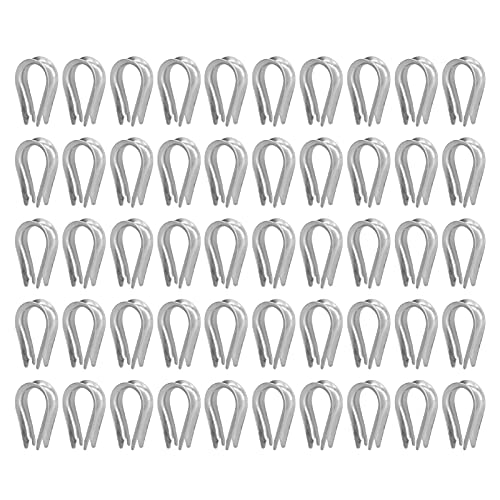 50 Stück Drahtseil Fingerhut Befestigungsteile andere Befestigungselemente Edelstahl Kabel Rigging Werkzeuge Fingerhüte Rigging Segel Fingerhut(M4（4mm）),andere Befestigungselemente von Marhynchus