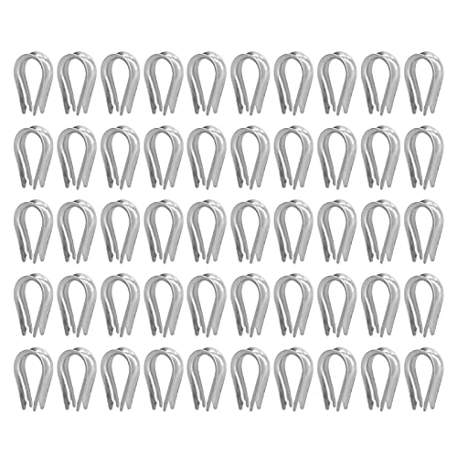 50 Stück Drahtseil Fingerhut Edelstahl Kabel Rigging Werkzeuge Fingerhüte Rigging Segel Fingerhut(M2（2mm）),andere Befestigungselemente von Marhynchus
