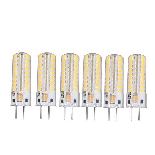 6pcs GY6.35 LED Birne 700lm 72 LEDs LED Mais Glühbirne für Pendelleuchten Deckenleuchten AC DC12V (3000k warmes Licht) von Marhynchus