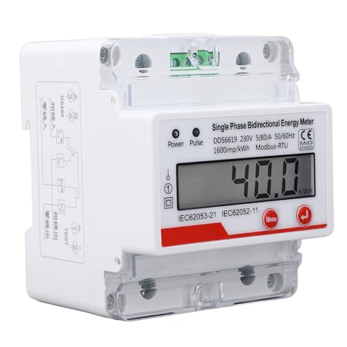 Digital Energy Messgerät, Energy Meter LCD Display Einphase DDS6619 040 AC230V 5 Bis 80A Digitalem Monitor für Heim und Büro, Digitales KWH -Messgerät Digital Energy Messgerät, Energy Meter LCD Display Einphase DDS6619 040 AC230V 5 Bis 80A Digitalem Monitor für Heim und Büro, Digitales KWH -Messgerät von Marhynchus