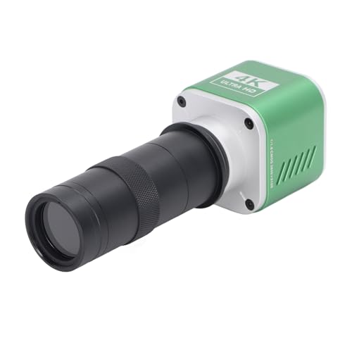 HD 8,3 MP 4K USB-Industrie-Mikroskopkamera, USB-Synchronausgang, 10-fache Elektronische Digitale Video-Mikroskopkamera mit 100-fachem Objektiv (EU-Stecker) von Marhynchus