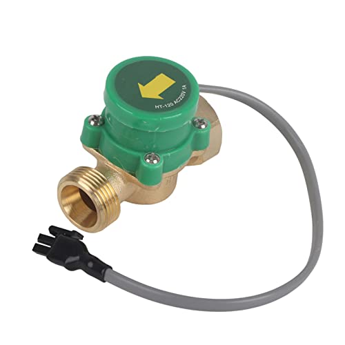 HT-120 G3 / 4"-3/4" Gewinde Durchflussschalter Durchflussschalter Wasserpumpe Durchflusssensor Schalter AC220V 1A für Durchlauferhitzer mit niedrigem Wasserdruck,Durchflussschalter von Marhynchus