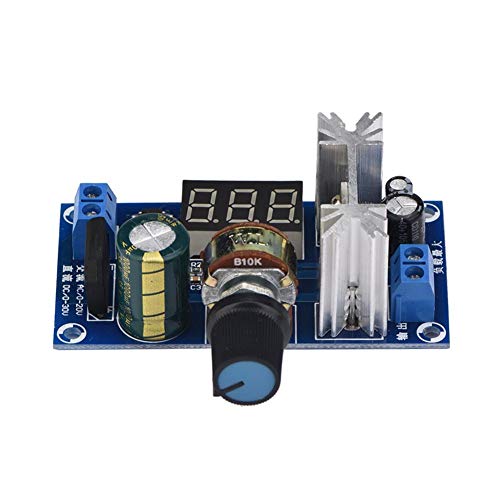 LM317 Leistungsregler Einstellbarer, Elektronisches Bauteil Modul Spannungsregler Digitale Spannungsanzeige Stromversorgungsplatine Linear von Marhynchus