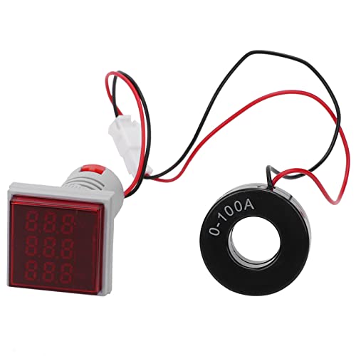 Led-anzeige Voltmeter, Digital AC 60~500 V Voltmeter Spannungsprüfer, LED-Stromsignalanzeige(Red) von Marhynchus