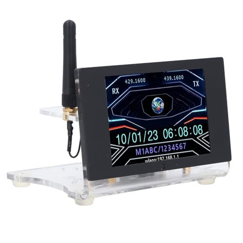 MMDVM Digitales Sprachmodem, MMDVM Hotspot Spot Radio Digitales Sprachmodem 3,5-Zoll-Farbbildschirm MMDVM Hotspot Board mit WLAN, Radioantennen von Marhynchus